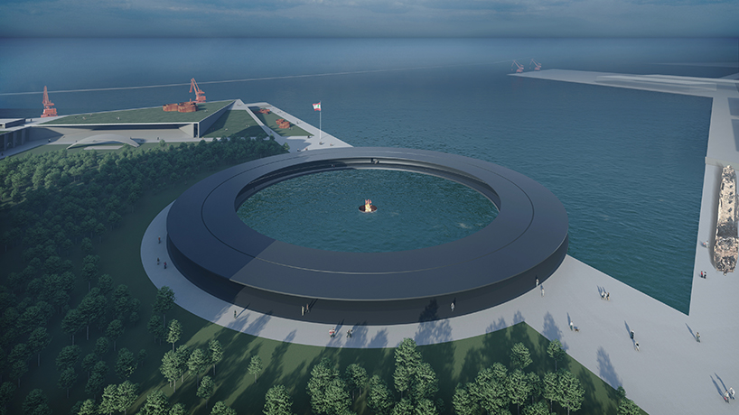 carlos moubarak memorial park beirut blast designboom