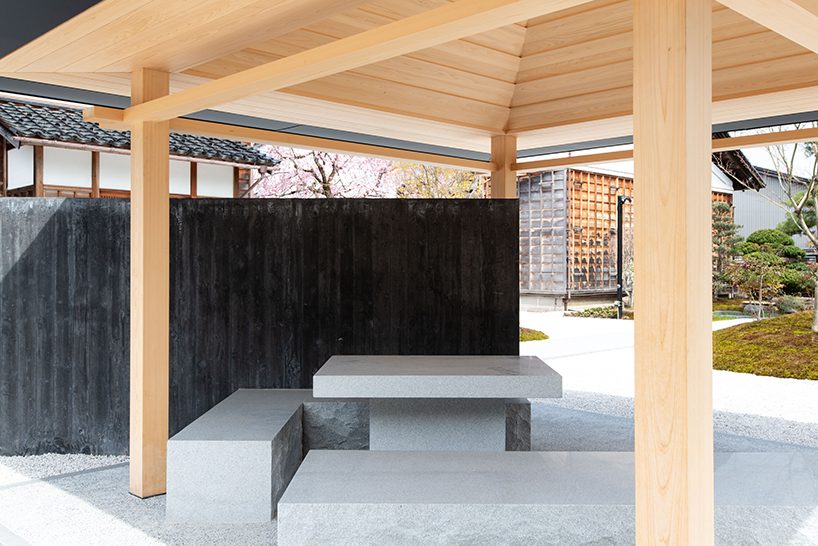 angled walls and folly composition by hajime yoshida echoes traditional japanese gardens