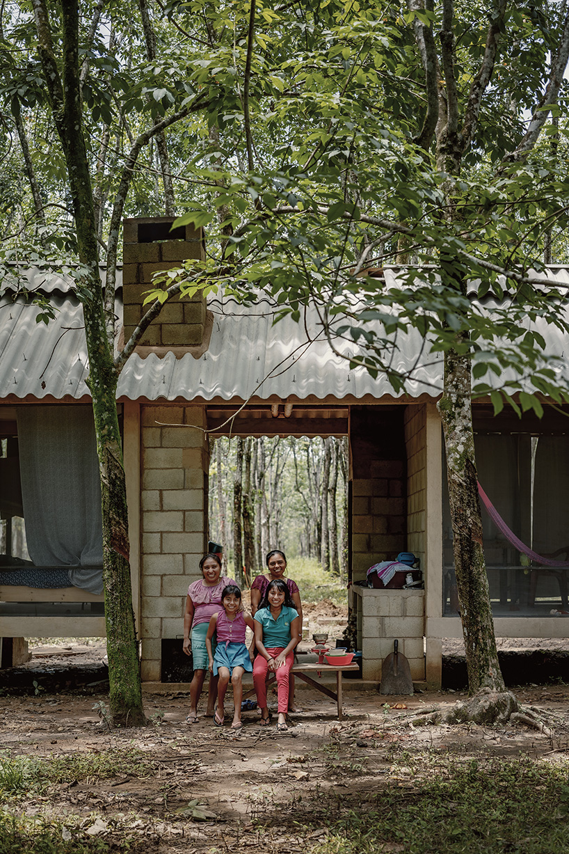 manuel cervantes estudio embeds temporary housing units among rubber trees in mexico