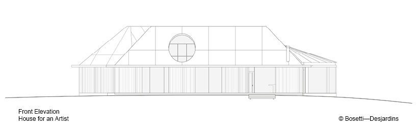 three concrete volumes compose bosetti-desjardins' house for an artist in upstate new york designboom
