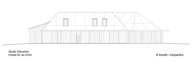 three concrete volumes compose bosetti-desjardins' house for an artist in upstate new york designboom