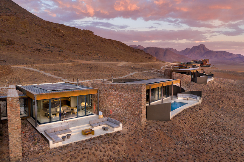 sossusvlei lodge is a sustainable getaway in the heart of africa's namib desert designboom