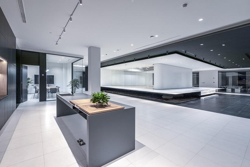 DUTS design creates a 'floating' conference room inside shanghai office renovation designboom