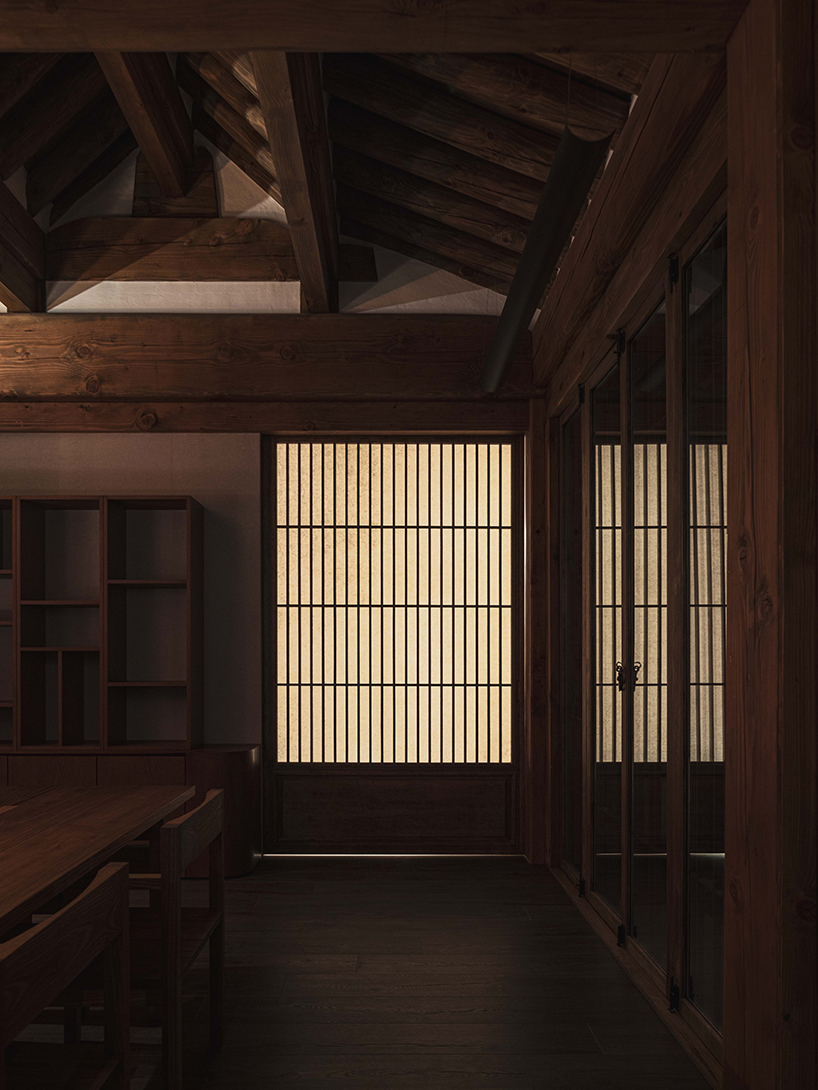 muuun hotel emerges through the forest's mist, nodding to traditional korean architecture