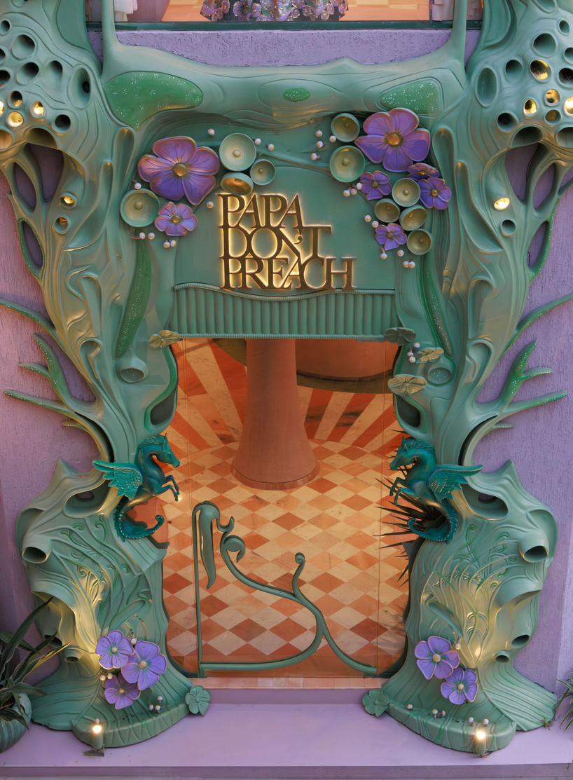 straight out of a fairytale, blossomed silhouettes wrap 'papa don't preach' delhi store