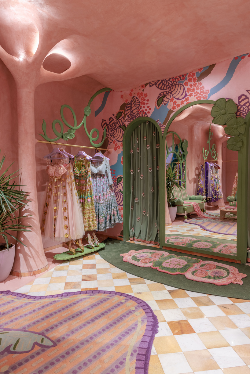 straight out of a fairytale, blossomed silhouettes wrap 'papa don't preach' delhi store