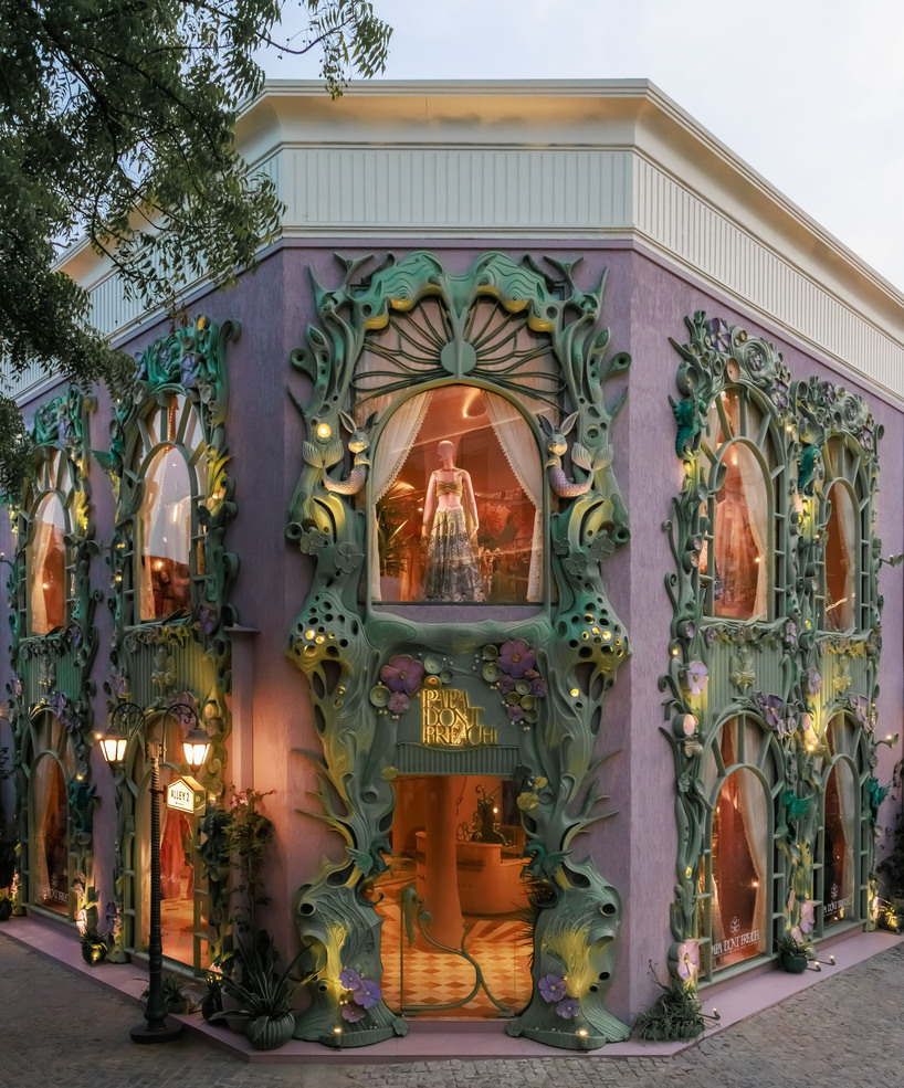 straight out of a fairytale, blossomed silhouettes wrap 'papa don't preach' delhi store