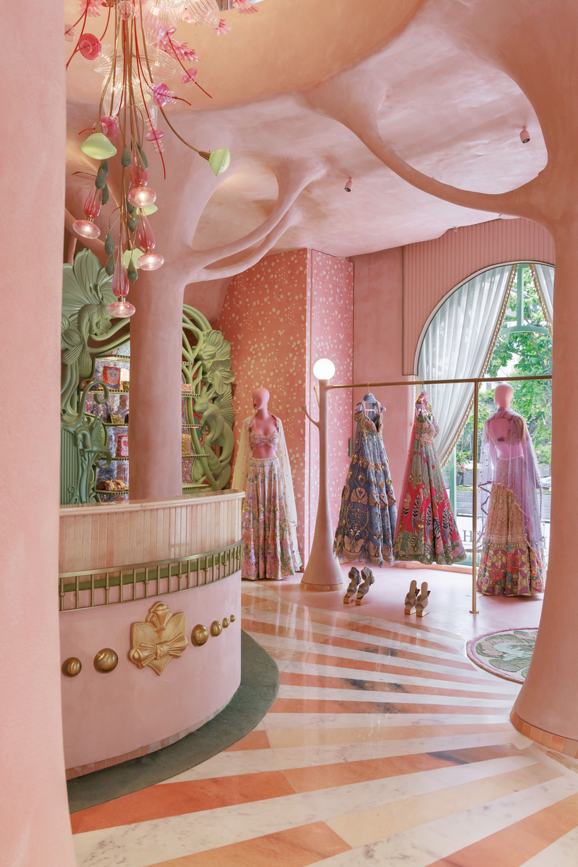 straight out of a fairytale, blossomed silhouettes wrap 'papa don't preach' delhi store