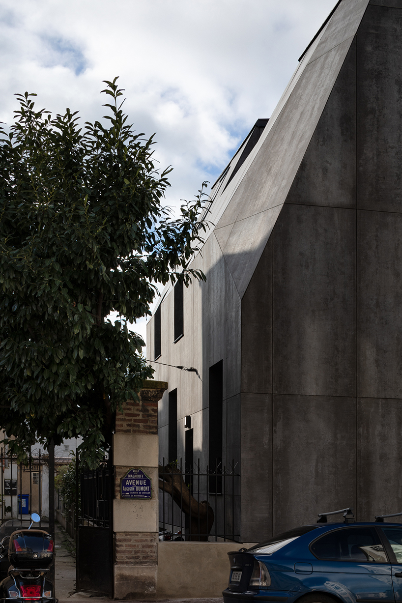 tectone crafts a monolithic concrete volume for a residential renovation in france