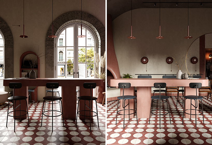 roman plyus transforms former factory into intimate restaurant in budapest designboom