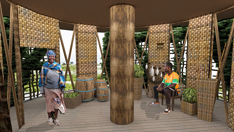 smart village to adapt to changes in sea level rise inspired by the biomimetic structure of puffer fish 6