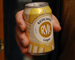 karlssonwilker contrasts icelandic culture in reykjavík brewing company rebranding