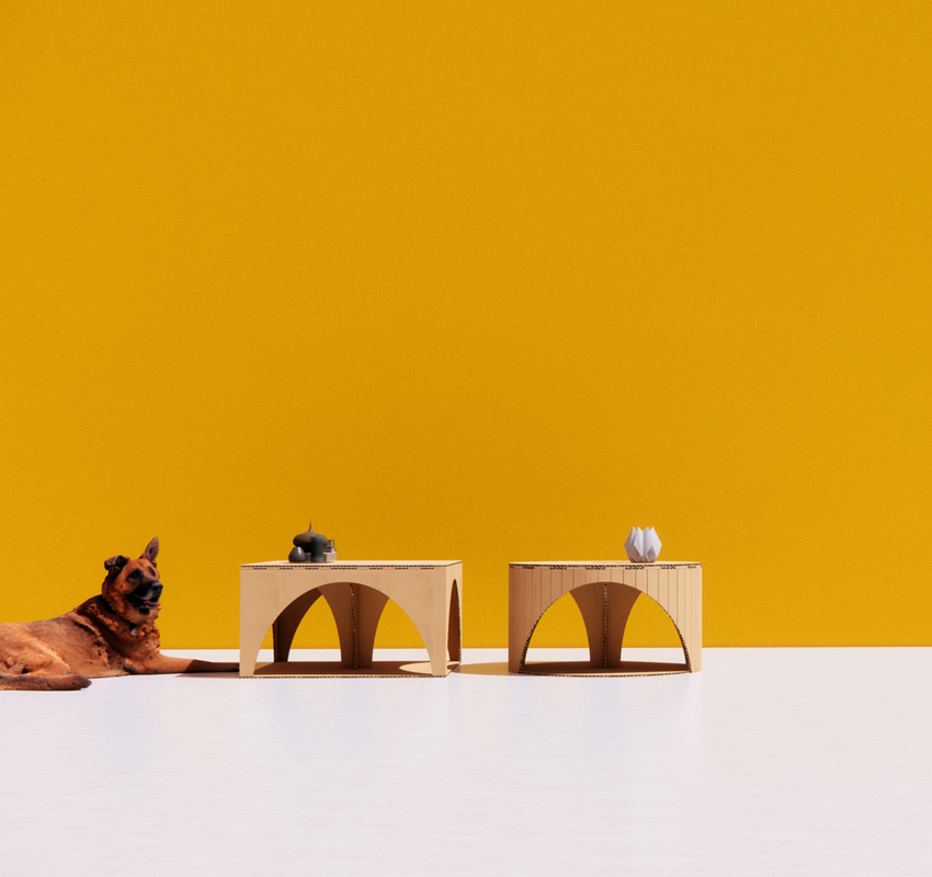 SODO - SOPA designs furniture set made entirely from upcycled cardboard designboom