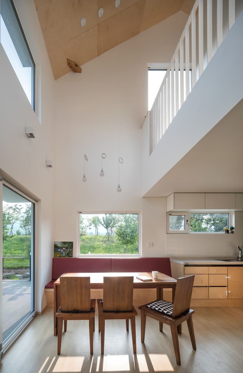 HUSO + partners creates a simple house for relaxed rural life in south korea designboom