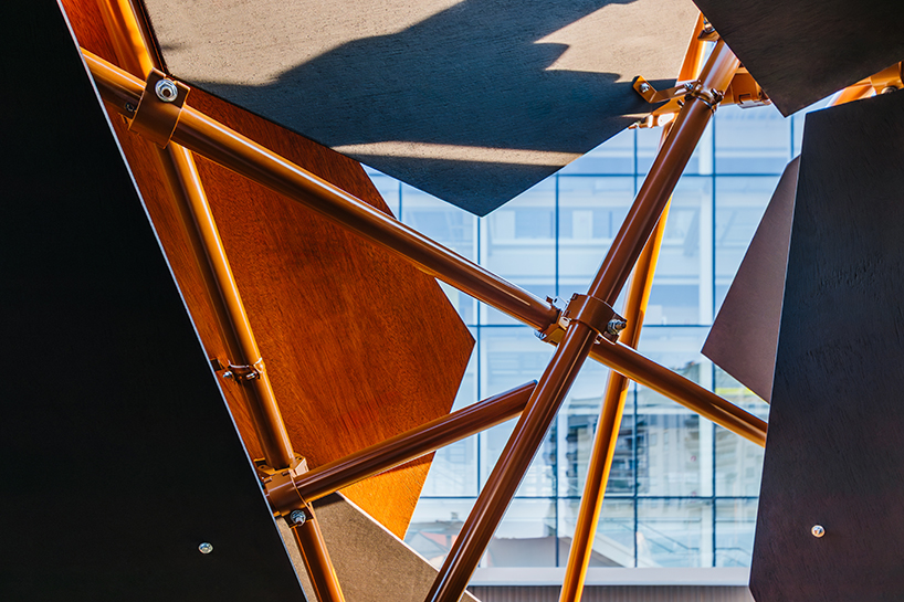 cheng tsung feng plans dragon nest installation out of wood and metal in ljubljana