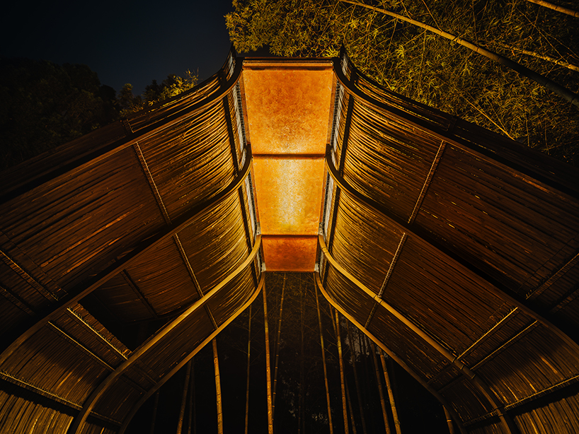 shaped like a sticky rice dumpling, cheng tsung feng’s bamboo cabin nestles in taiwan forest