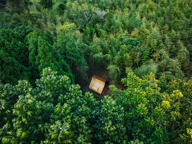 shaped like a sticky rice dumpling, cheng tsung feng’s bamboo cabin nestles in taiwan forest