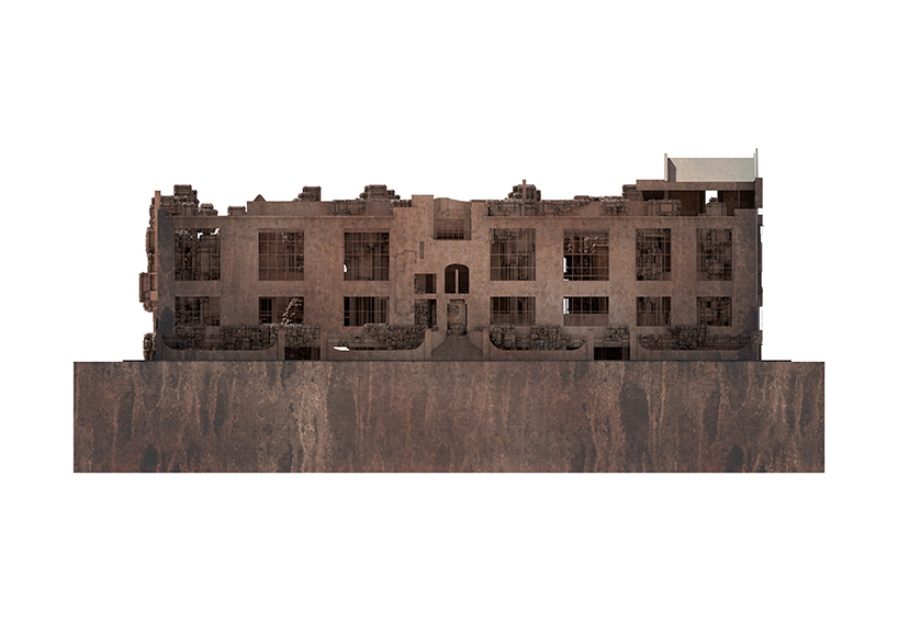 barry wark imagines an 'urban cliff' of growing plants for glasgow school of art extension designboom