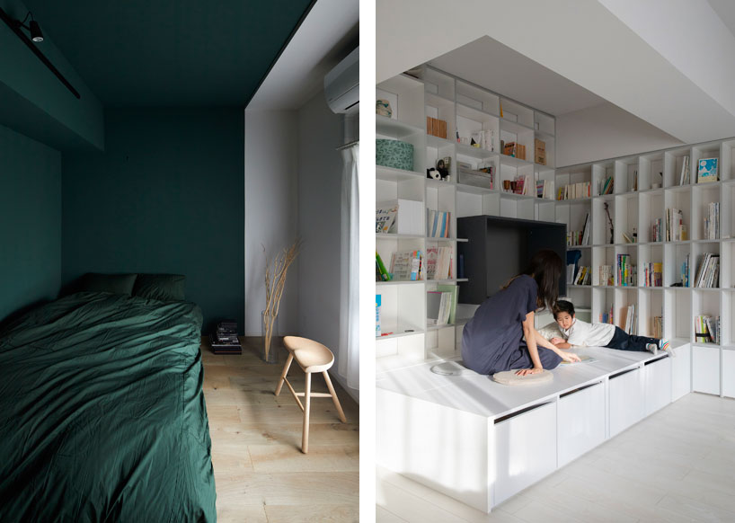 rhymedesign builds playful nooks and boxes into an apartment in nagoya, japan designboom