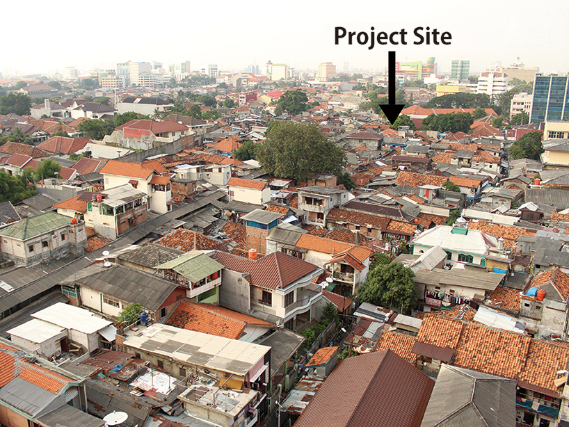 a 60cm void brings natural light and ventilation to an informal settlement in jakarta designboom