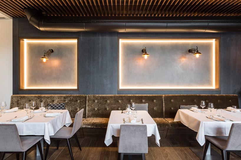 viroc panels and microcement complete VIMARVI's restaurant design in spain