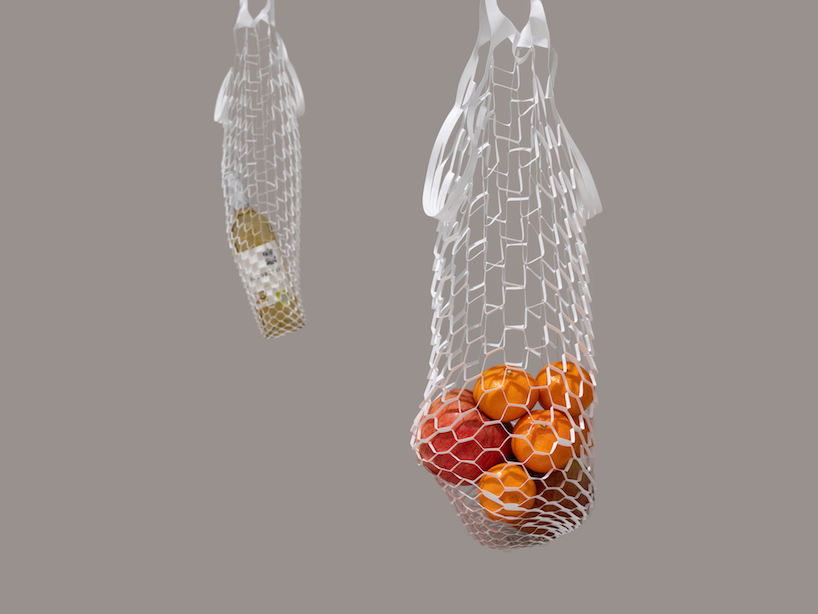 recycle and reuse with this sustainable shopping bag designed by lim sungmook