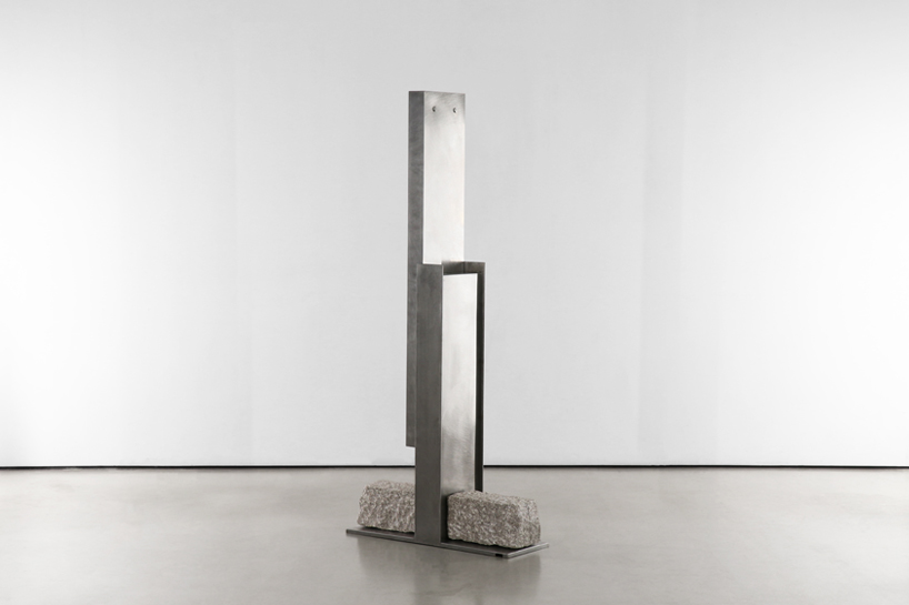 steel and stone piano transforms from electronic instrument to sculptural monolith