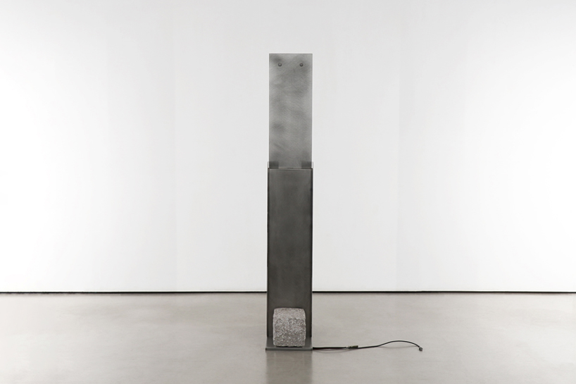 steel and stone piano transforms from electronic instrument to sculptural monolith