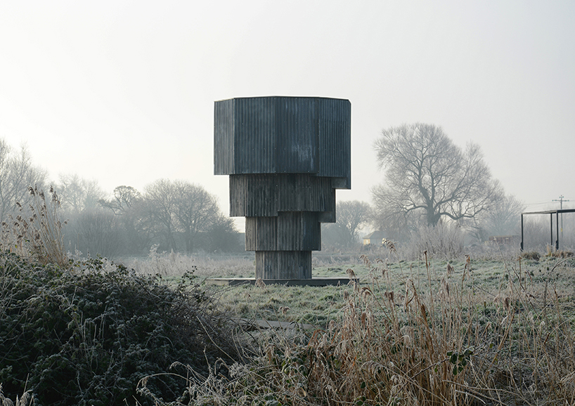 wilderness tower is a brutalist-inspired folly to watch wildlife in somerset, england designboom