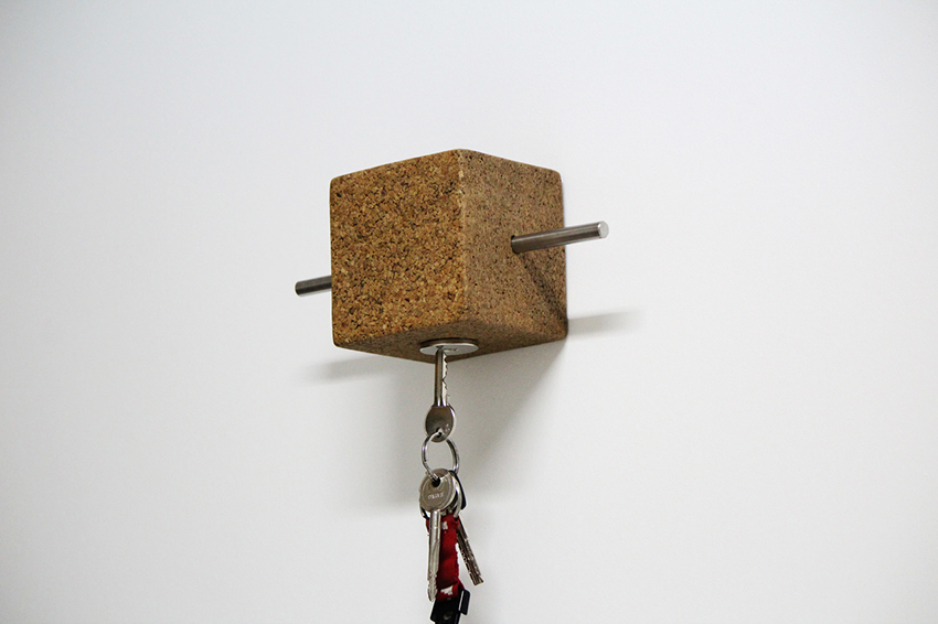 TOURO cork hanger by HUGI.R makes any wall fun and practical designboom