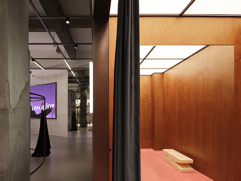 concrete, wood, and marble outline lanwuu imagine photography studio by aurora design