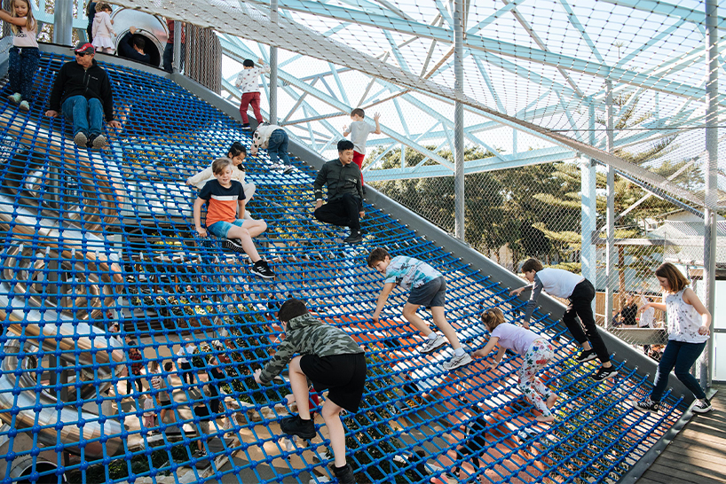 arcadia uses bones of thoroughbred sales ring to design playground with strong heritage links 12