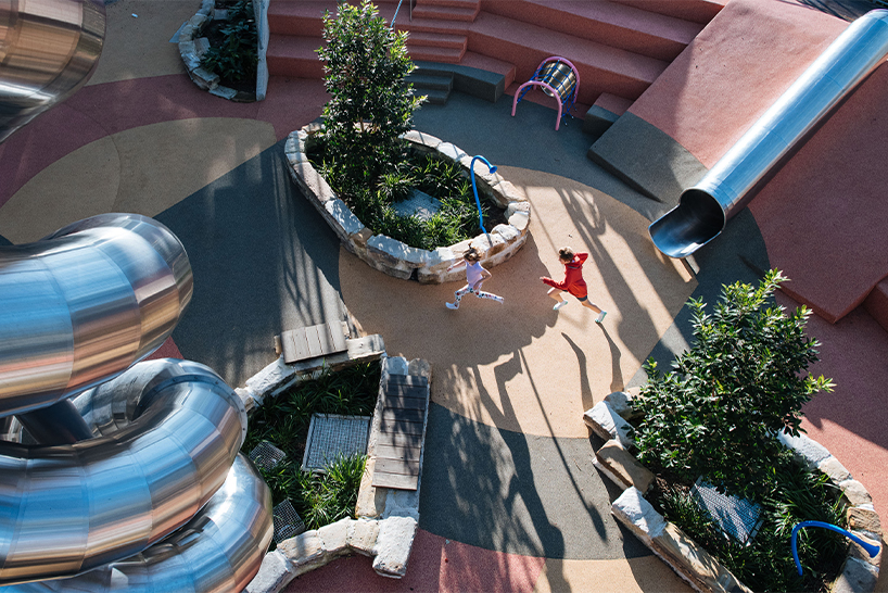 arcadia uses bones of thoroughbred sales ring to design playground with strong heritage links 2