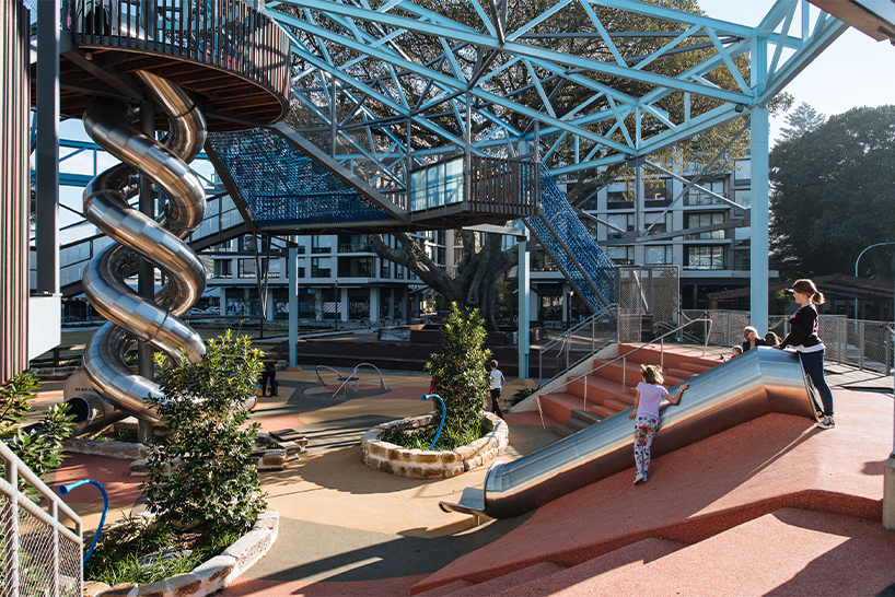 arcadia uses bones of thoroughbred sales ring to design playground with strong heritage links 6