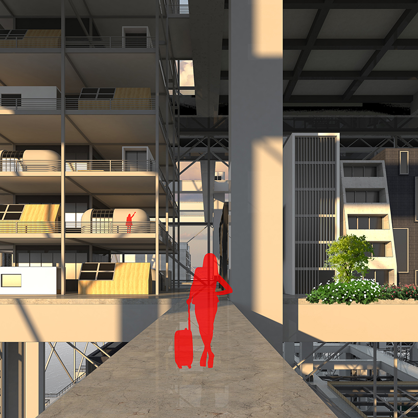 haoyu wang revisits utopian megastructures from the 1960s to build a virtual world designboom