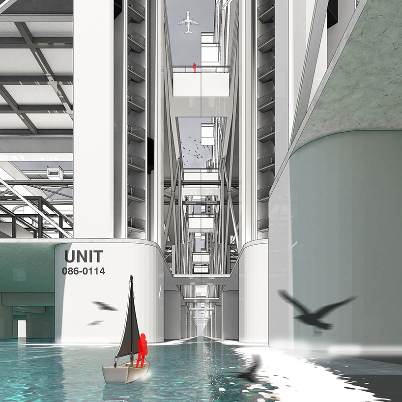 haoyu wang revisits utopian megastructures from the 1960s to build a virtual world designboom