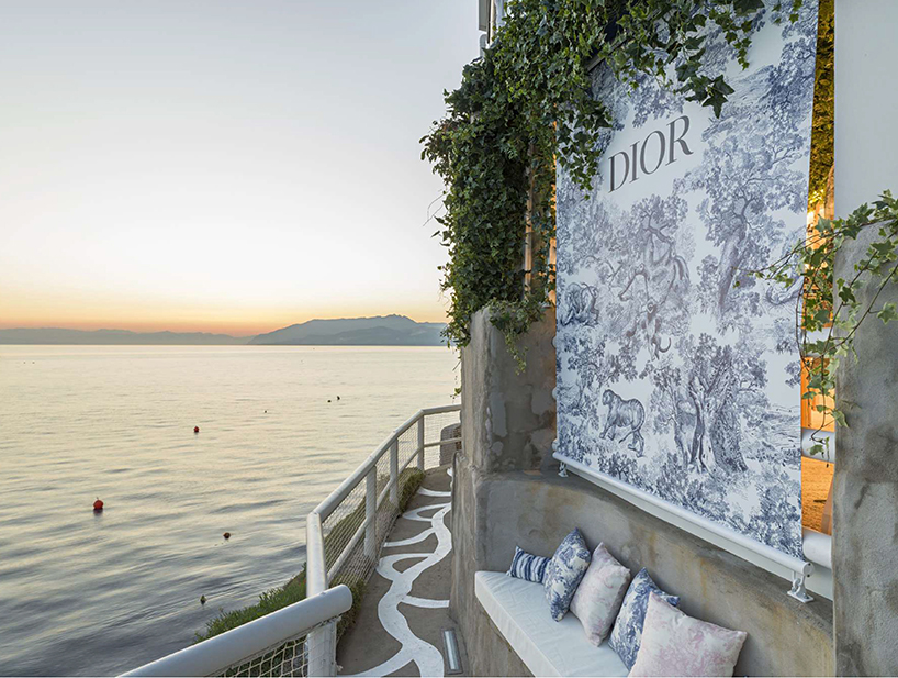 New Dior Pop Up Store By Thirtyone In Capri Overlooks Mediterranean Sea