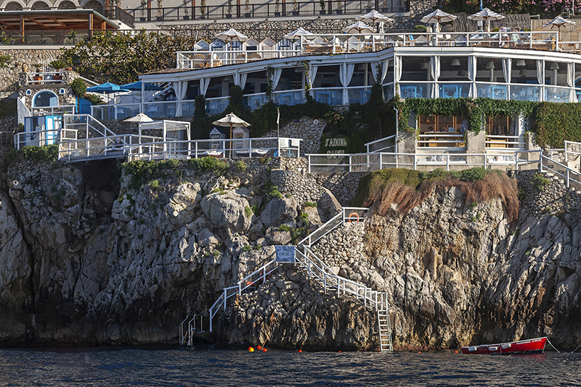 new dior pop up store by thirtyone in capri overlooks mediterranean sea