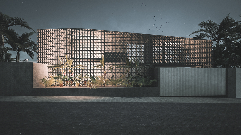 a porous façade of breeze blocks wraps 'dansoman studio' in accra, ghana designboom