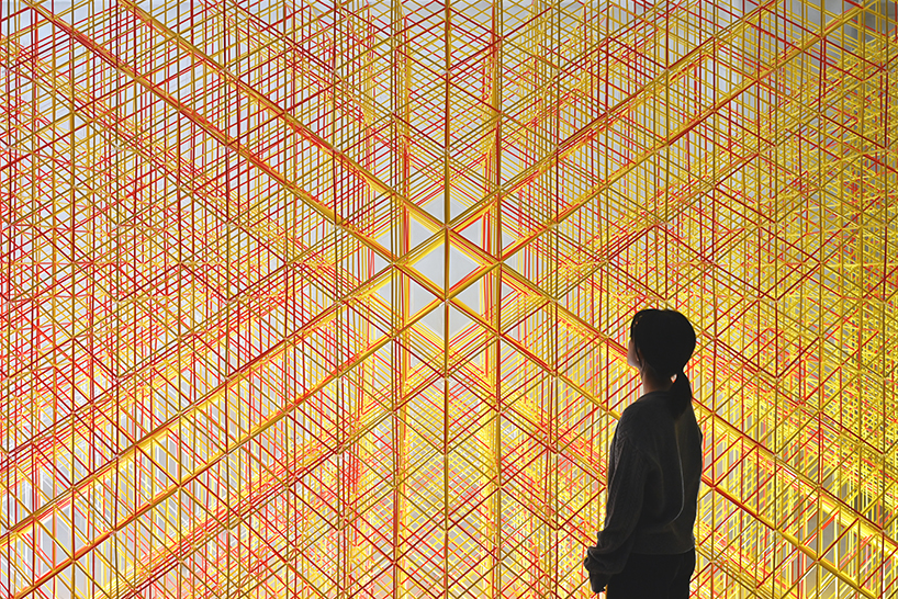 41,415 plastic straws compose colorful, modular installation by A+U lab in korea