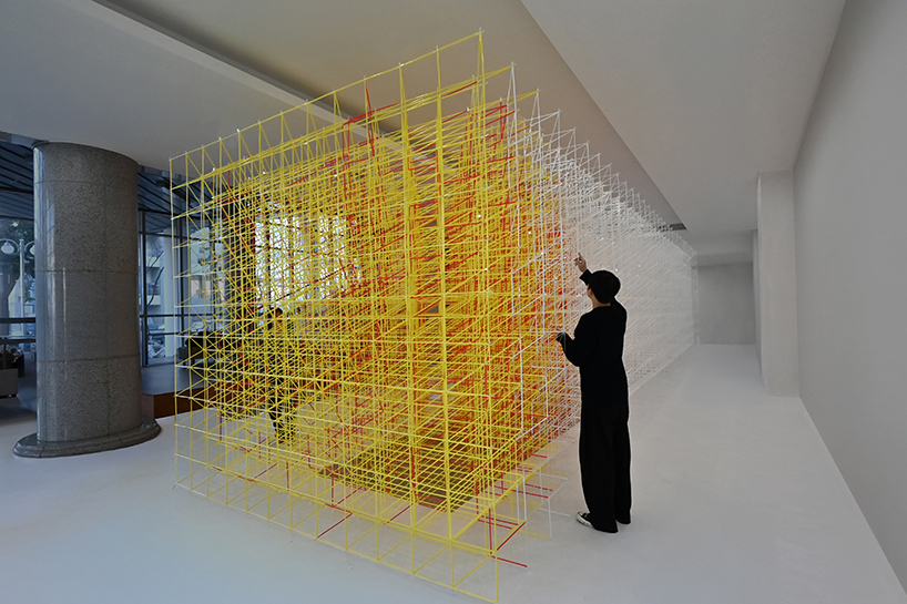 41,415 plastic straws compose colorful, modular installation by A+U lab in korea