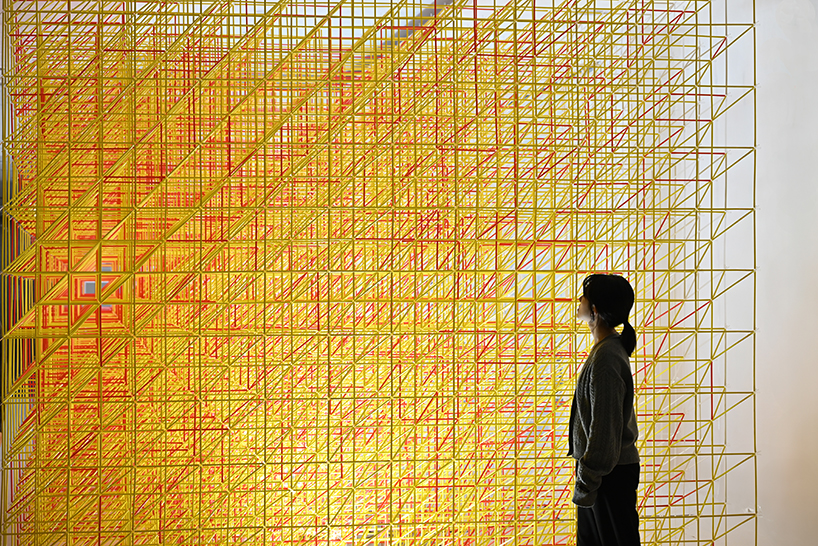 41,415 plastic straws compose colorful, modular installation by A+U lab in korea