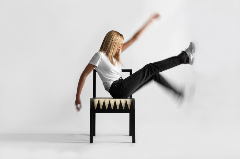 ilyas chozhobekov's 'a chair on which to sit' is a spiky optical illusion designboom