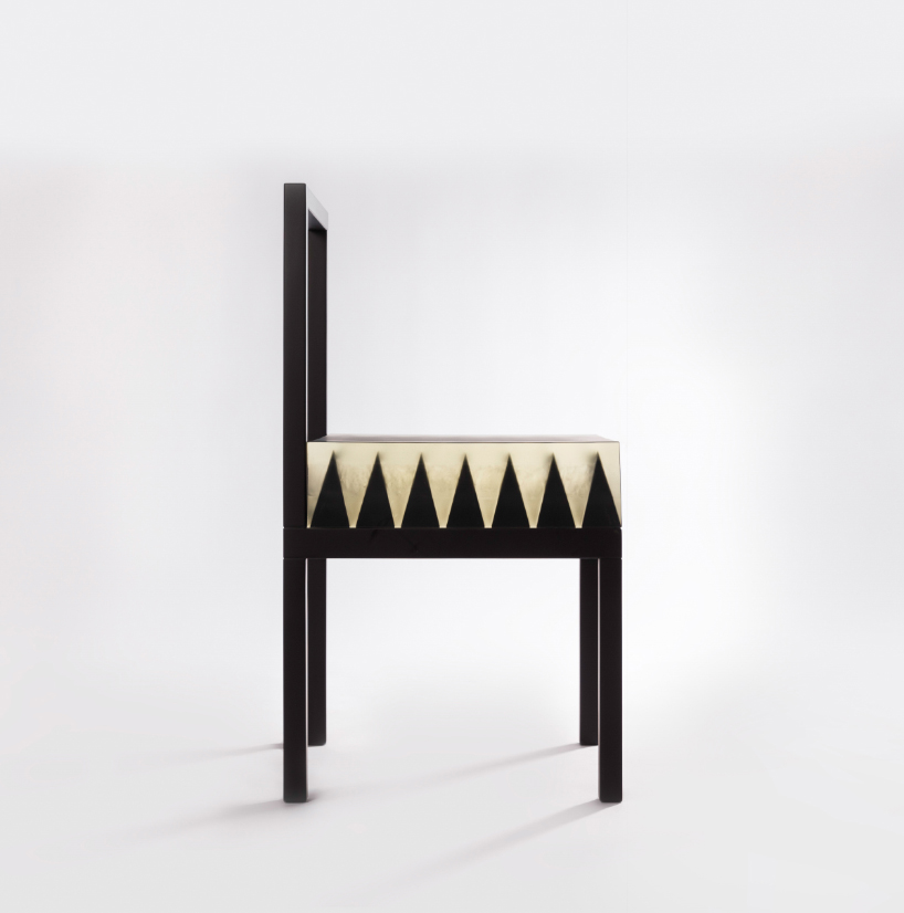 ilyas chozhobekov's 'a chair on which to sit' is a spiky optical illusion designboom