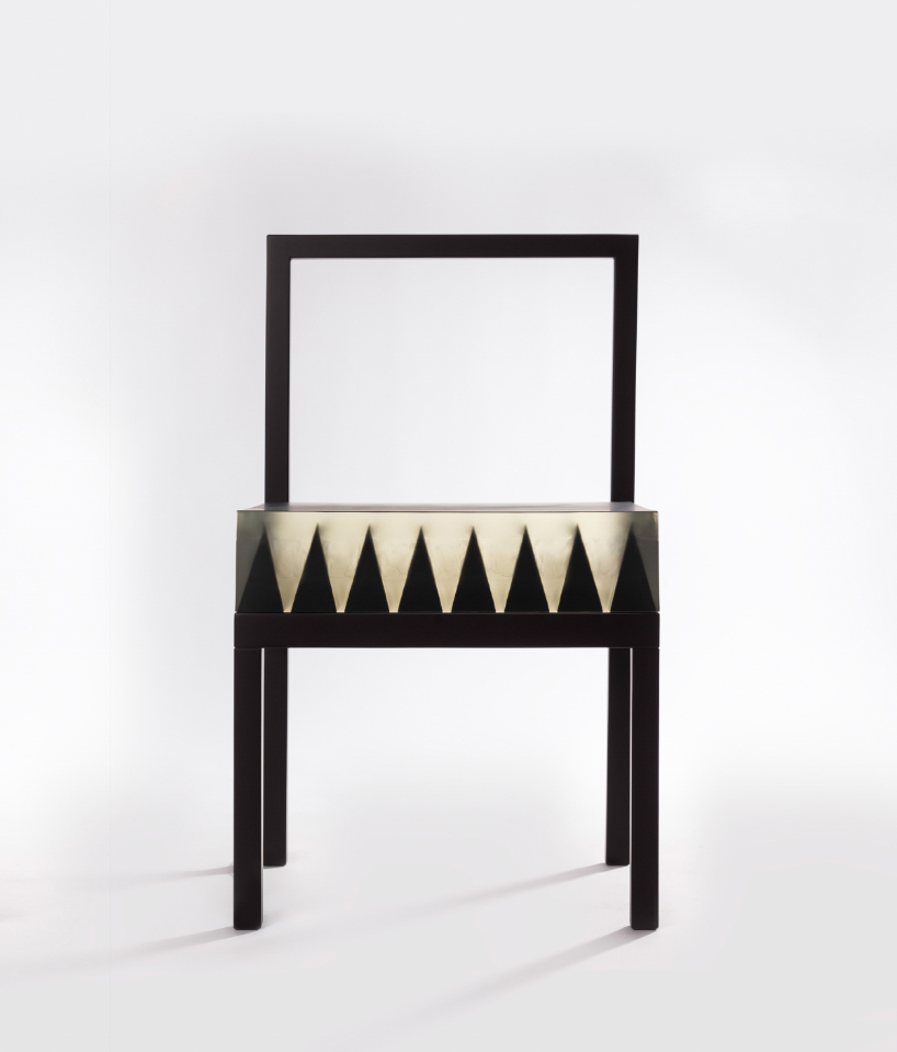 ilyas chozhobekov's 'a chair on which to sit' is a spiky optical illusion designboom