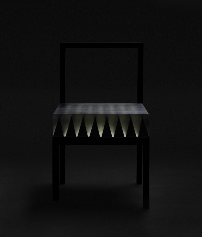 ilyas chozhobekov's 'a chair on which to sit' is a spiky optical illusion