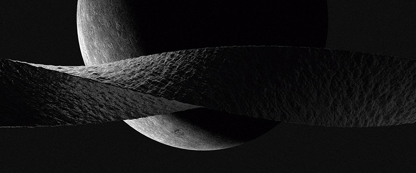 a lone figure runs through an otherworldly landscape in this music video by kachi chan