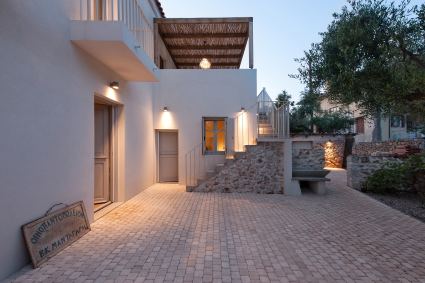 detale breathes new life into old dilapidated house in greek seaside village