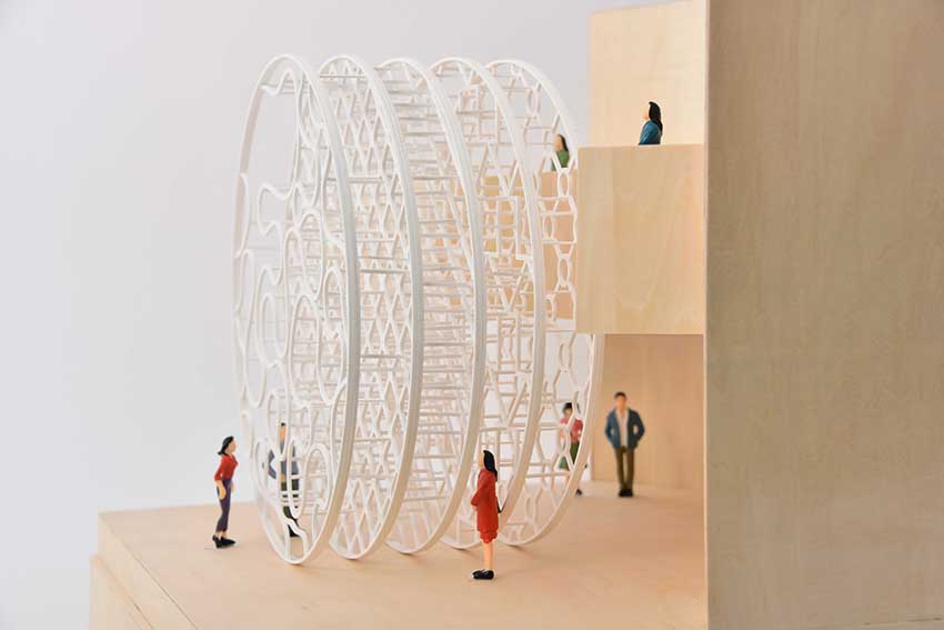 new office works weaves together districts of hong kong for new installation designboom