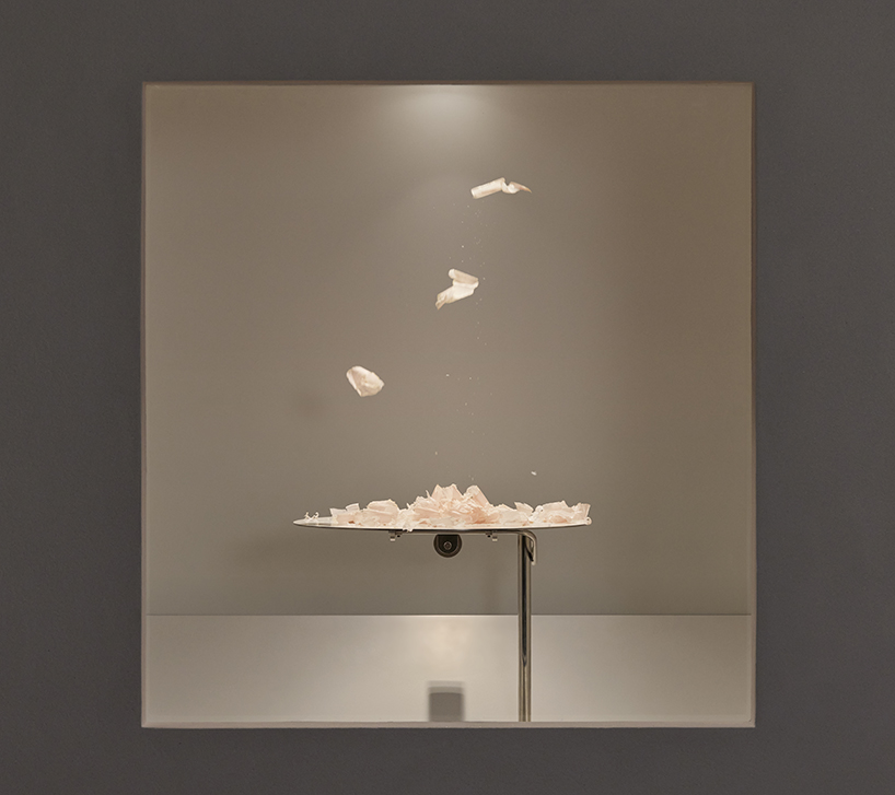 a kinetic installation shaped by shaved bonito flakes forms a continuous display system - 4